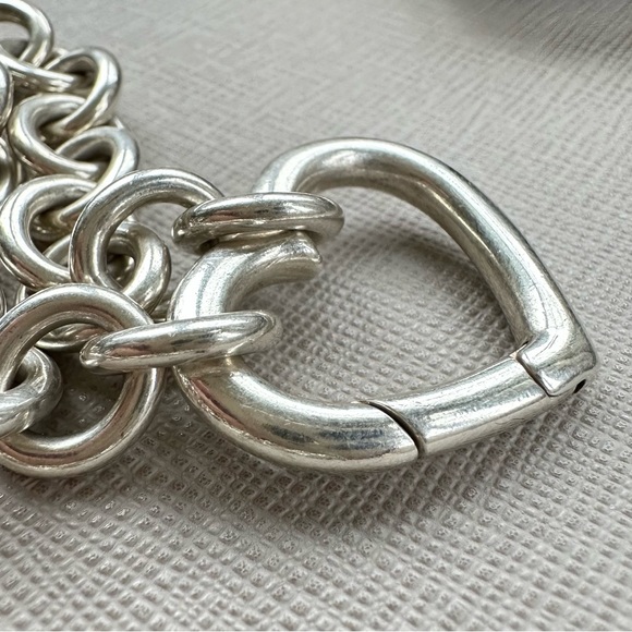 Tiffany & Co. Sterling Heart Clasp Necklace - Picture 2 of 7